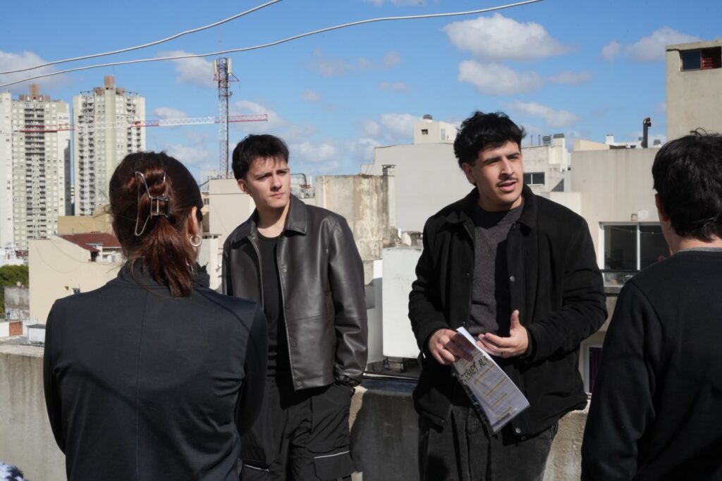 Dirección en la terraza